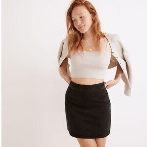 Madewell Denim High-Waist Straight Mini Skirt in Lakehurst Wash